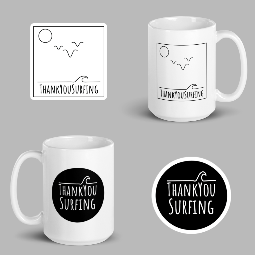 Bundle: 2 Mugs + 2 Stickers