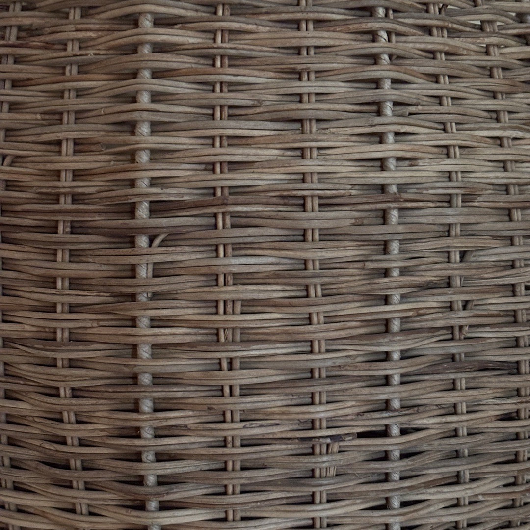 Handwoven Wire Rimmed Basket