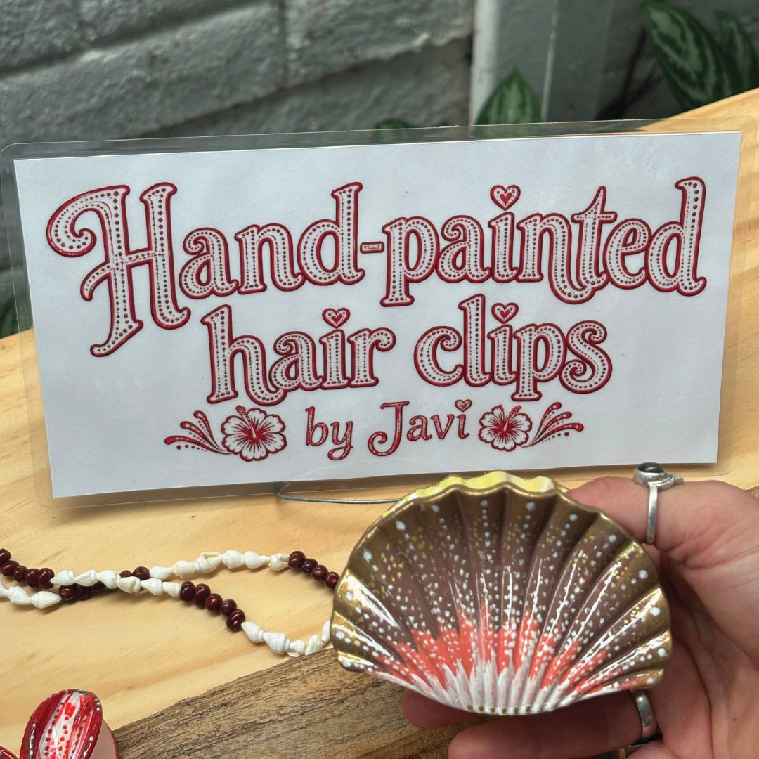 Hand-painted Hair Clip (Large)