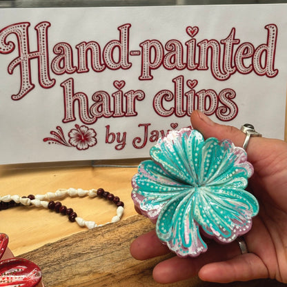 Hand-painted Hair Clip (Medium)