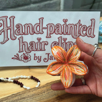Hand-painted Hair Clip (Medium)