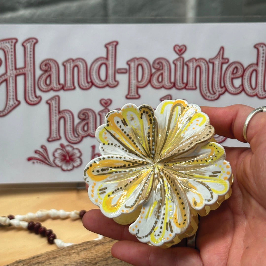 Hand-painted Hair Clip (Medium)