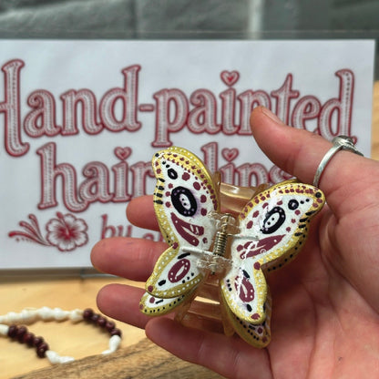 Hand-painted Hair Clip (Medium)