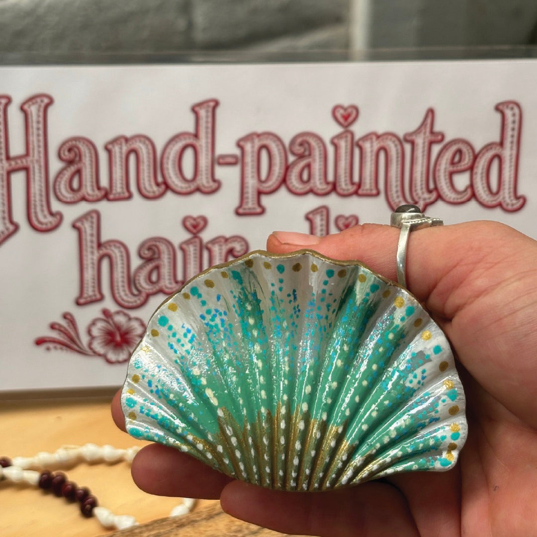 Hand-painted Hair Clip (Medium)