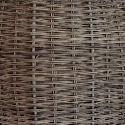 Handwoven Wire Rimmed Basket