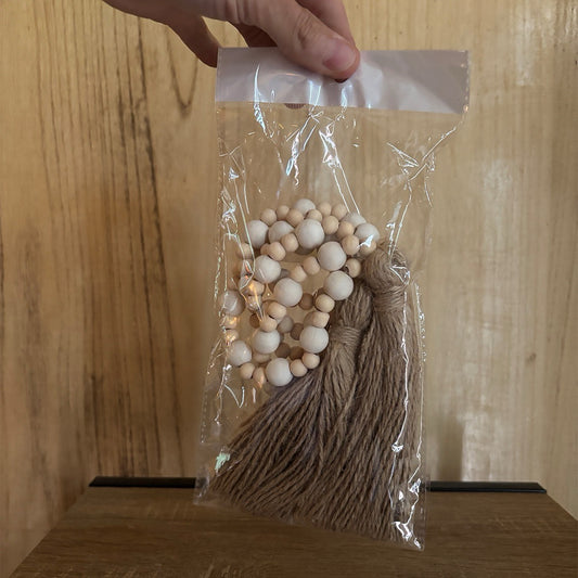 Handmade Wooden Bead Garland
