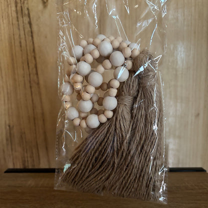 Handmade Wooden Bead Garland