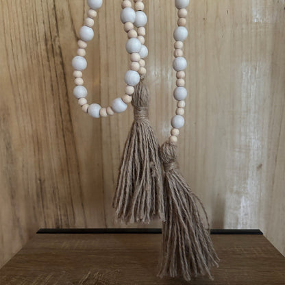 Handmade Wooden Bead Garland